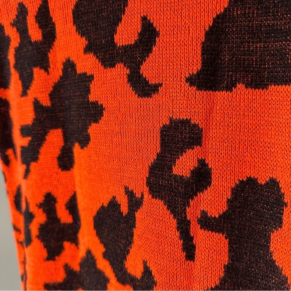 Bob Fratzke Winona Vintage Blaze Orange Camo Knit Vest Full Zip Hunting Gorpcorp - Picture 13 of 13
